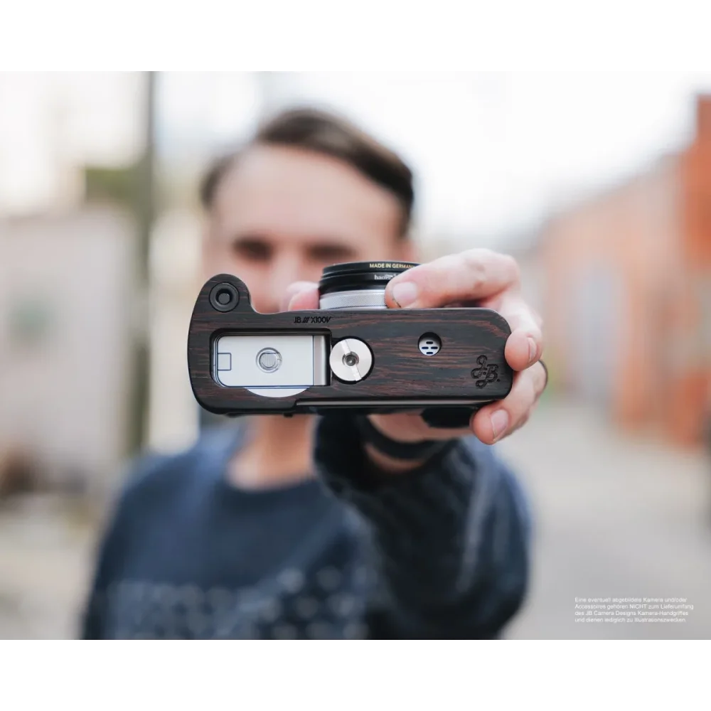 Kameragriffe | Dunkelbraun | J.b. Camera Designs Usa | Handgriff Für Fujifilm X100v Aus Wenge Holz Von Jb Camera Designs | Dunkelbraun