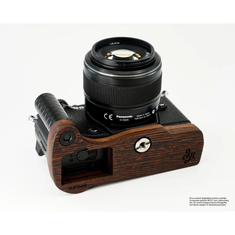 Kameragriffe | Dunkelbraun | J.B. Camera Designs USA | Handgriff für Olympus OM-D E-M5 Mark II von JB Camera Designs aus Holz in Braun