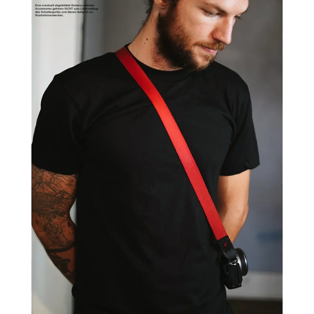 Kameragurte | J.b. Camera Designs Usa | J.b. Camera Designs Kameraband Aus Leder Und Nylon In Rot Braun | Handgefertigt