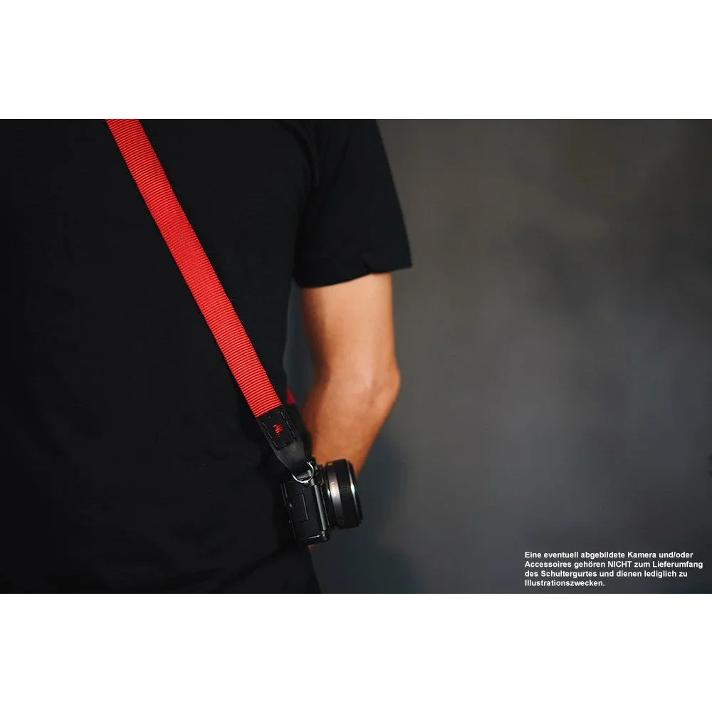 Kameragurte | J.b. Camera Designs Usa | J.b. Camera Designs Kameraband Aus Leder Und Nylon In Rot Braun | Handgefertigt