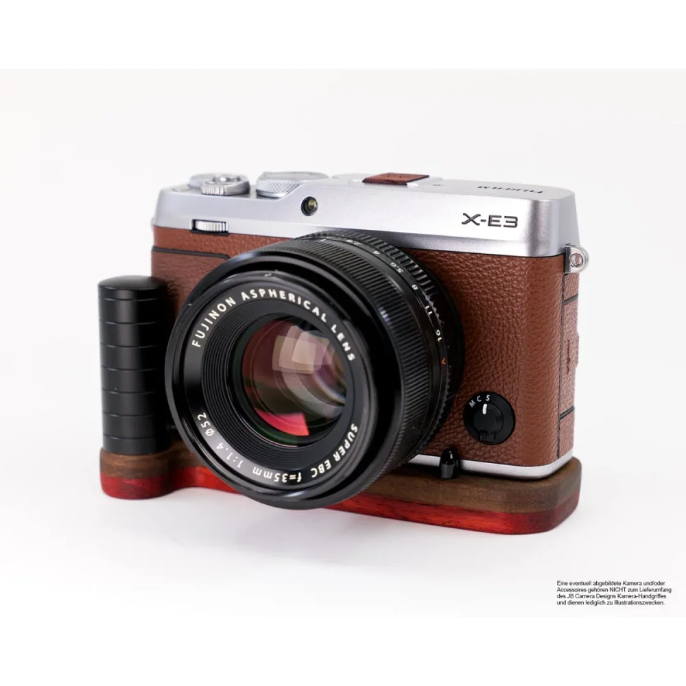 Kameragriffe | Rot-braun | J.b. Camera Designs Usa | Kamera Griff Für Fuji X-e3 Aus Padouk Holz Von Jb Camera Designs | Made In Usa