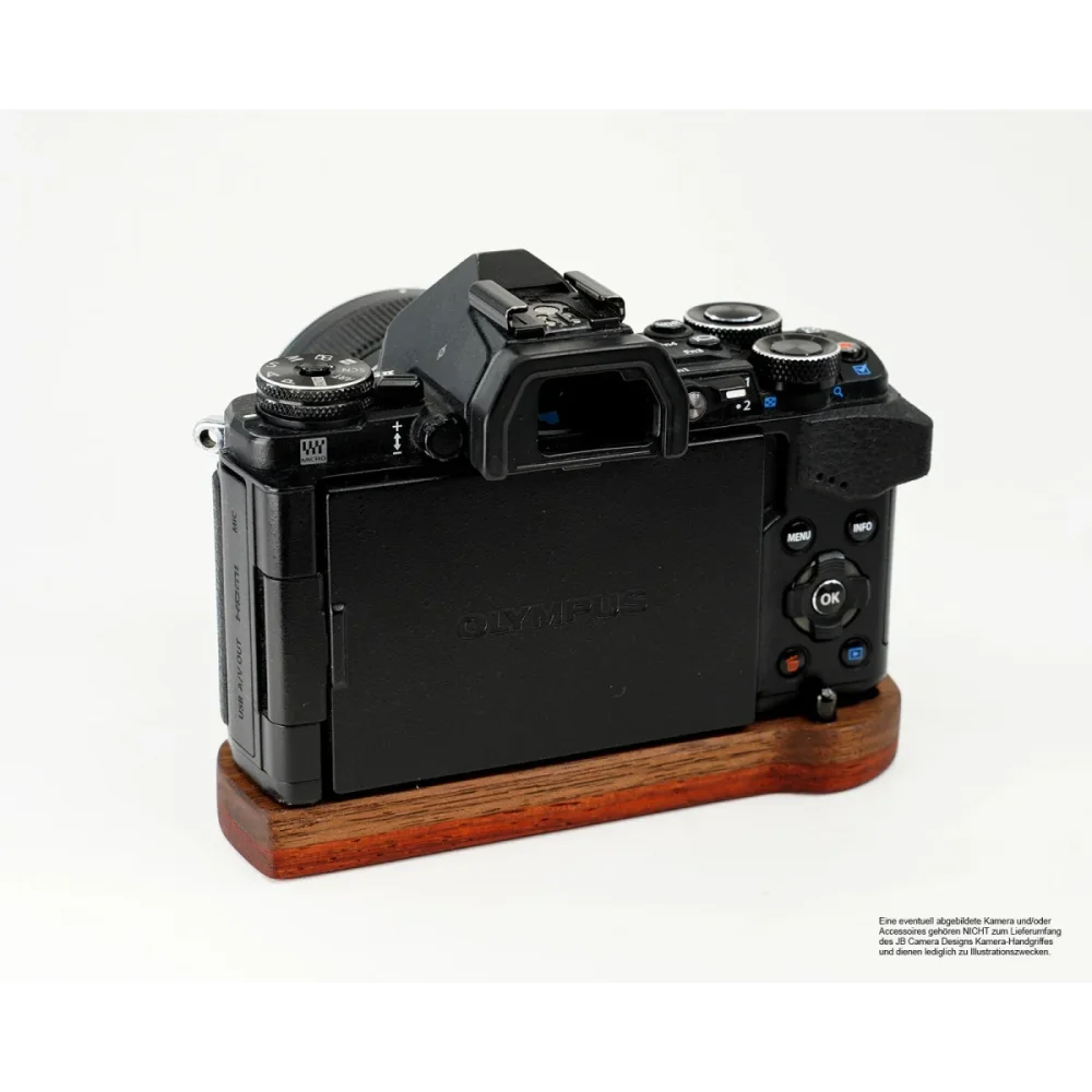 Kameragriffe | Rot-braun | J.b. Camera Designs Usa | Kamera Griff Für Olympus E-m5 Mark Ii | Holz In Orange Rot Von Jb Camera Designs