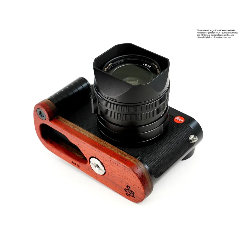 Kameragriffe | Rot-braun | J.b. Camera Designs Usa | Kamera Handgriff Aus Holz Für Leica Q2 Von Jb Camera Designs In Orange Rot