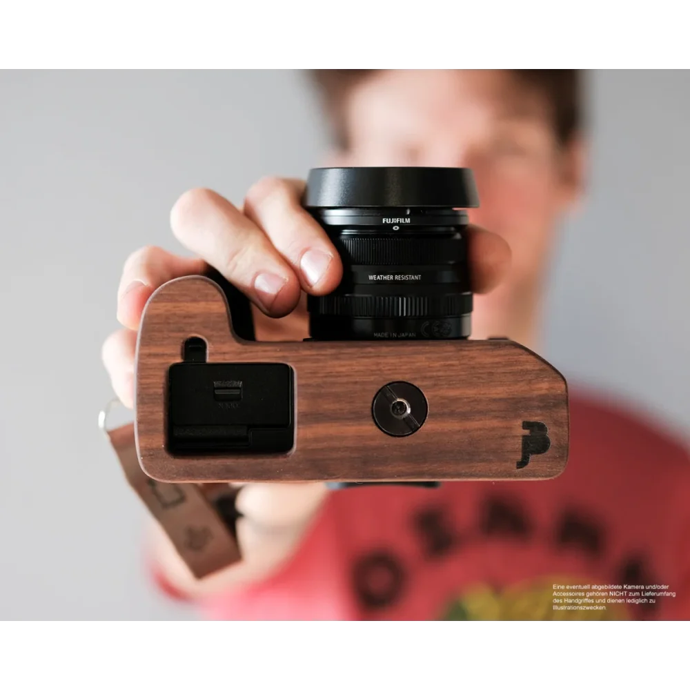 Kameragriffe | Dunkelbraun, Fuji, Walnuss | J.b. Camera Designs Usa | Kamera Handgriff Für Fuji X-h1 Bzw. Holz Kameraschutz | Jb Camera