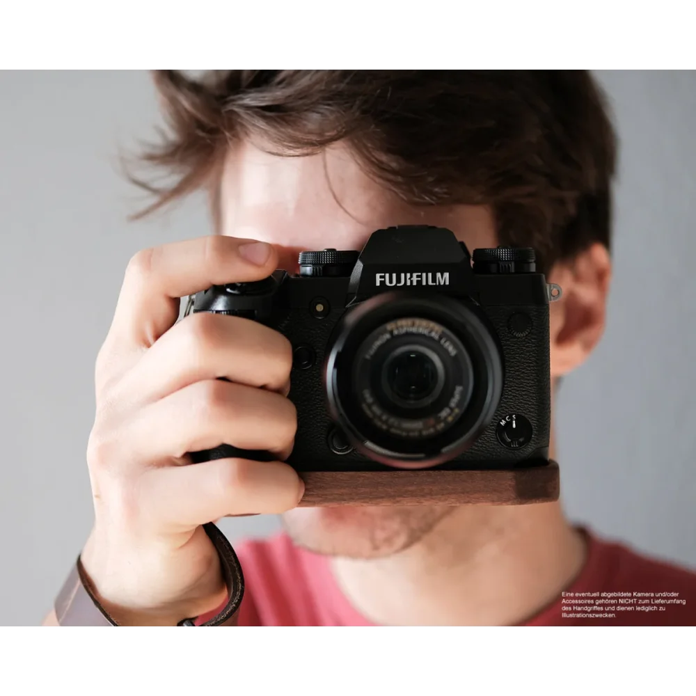 Kameragriffe | Dunkelbraun, Fuji, Walnuss | J.b. Camera Designs Usa | Kamera Handgriff Für Fuji X-h1 Bzw. Holz Kameraschutz | Jb Camera