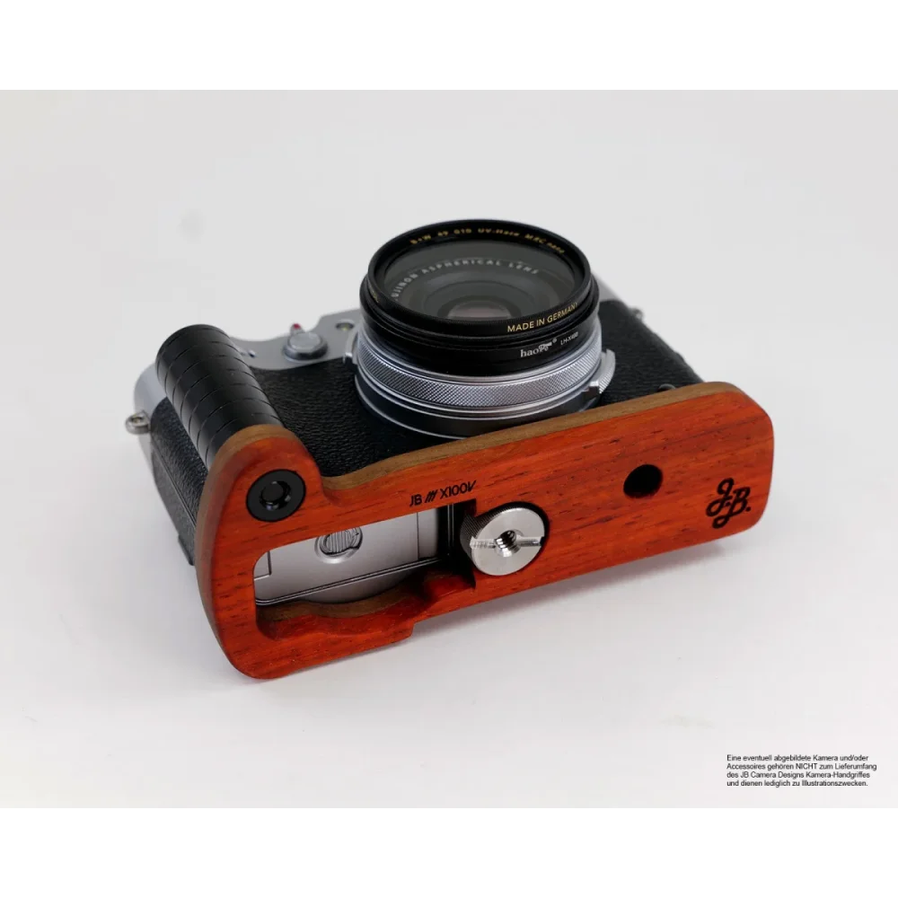 Kameragriffe | Rot-braun | J.b. Camera Designs Usa | Kamera Handgriff Für Fuji X100v Aus Padouk Edel Holz Von Jb Camera Designs Usa