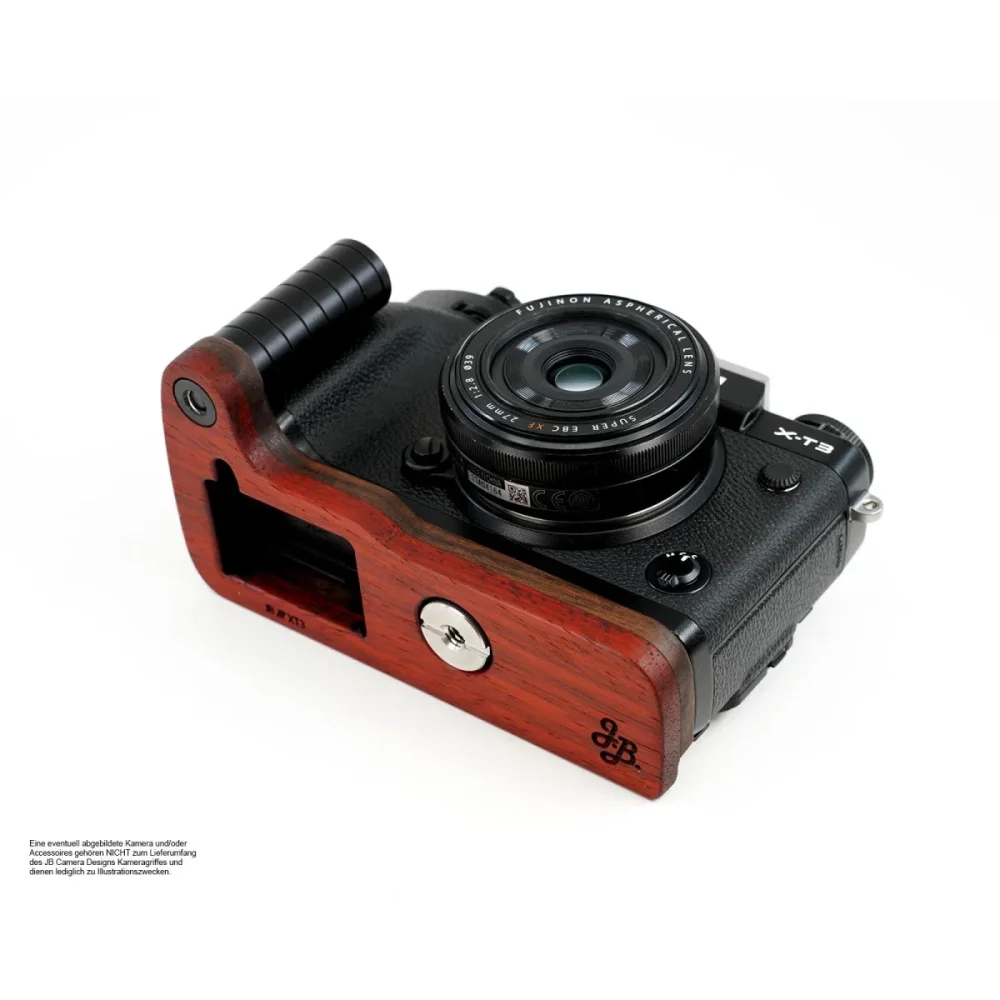 Kameragriffe | Rot-braun | J.b. Camera Designs Usa | Kamera Handgriff Für Fujifilm X-t3 Aus Holz Von Jb Camera Designs | Orange Rot