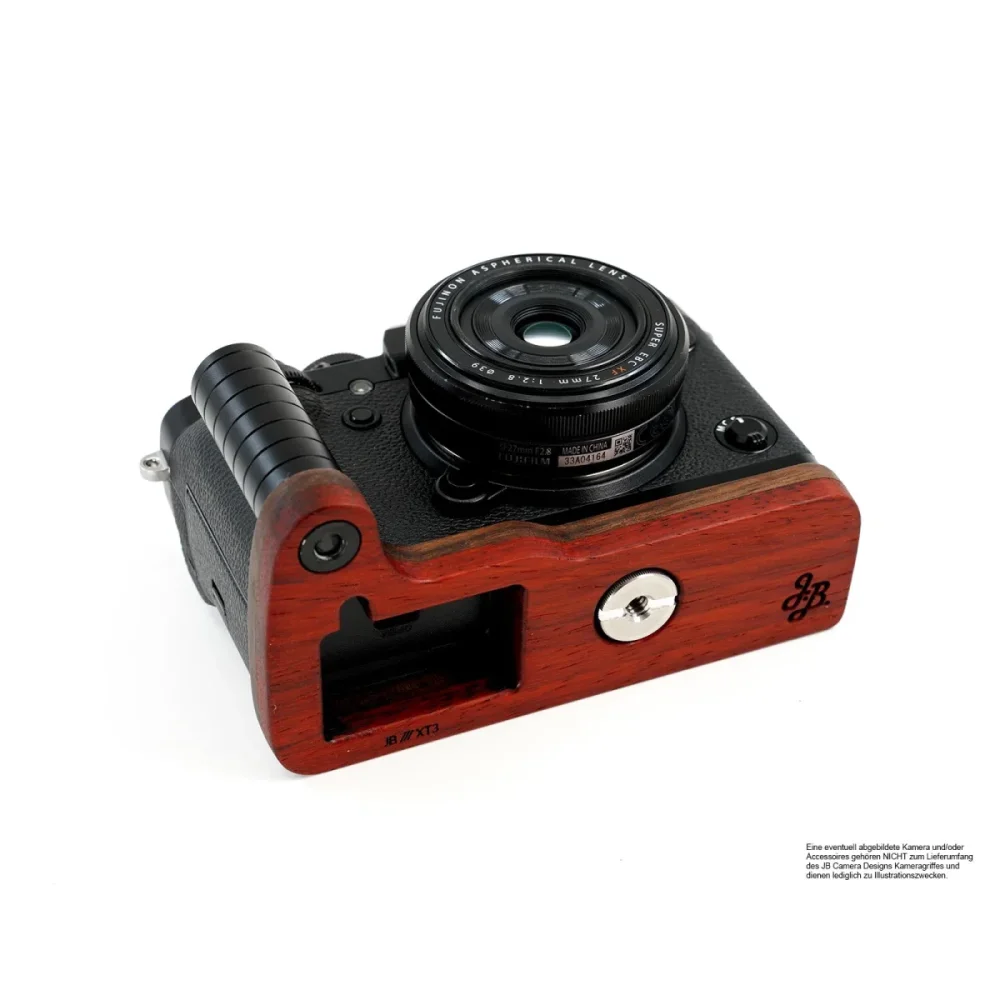 Kameragriffe | Rot-braun | J.b. Camera Designs Usa | Kamera Handgriff Für Fujifilm X-t3 Aus Holz Von Jb Camera Designs | Orange Rot
