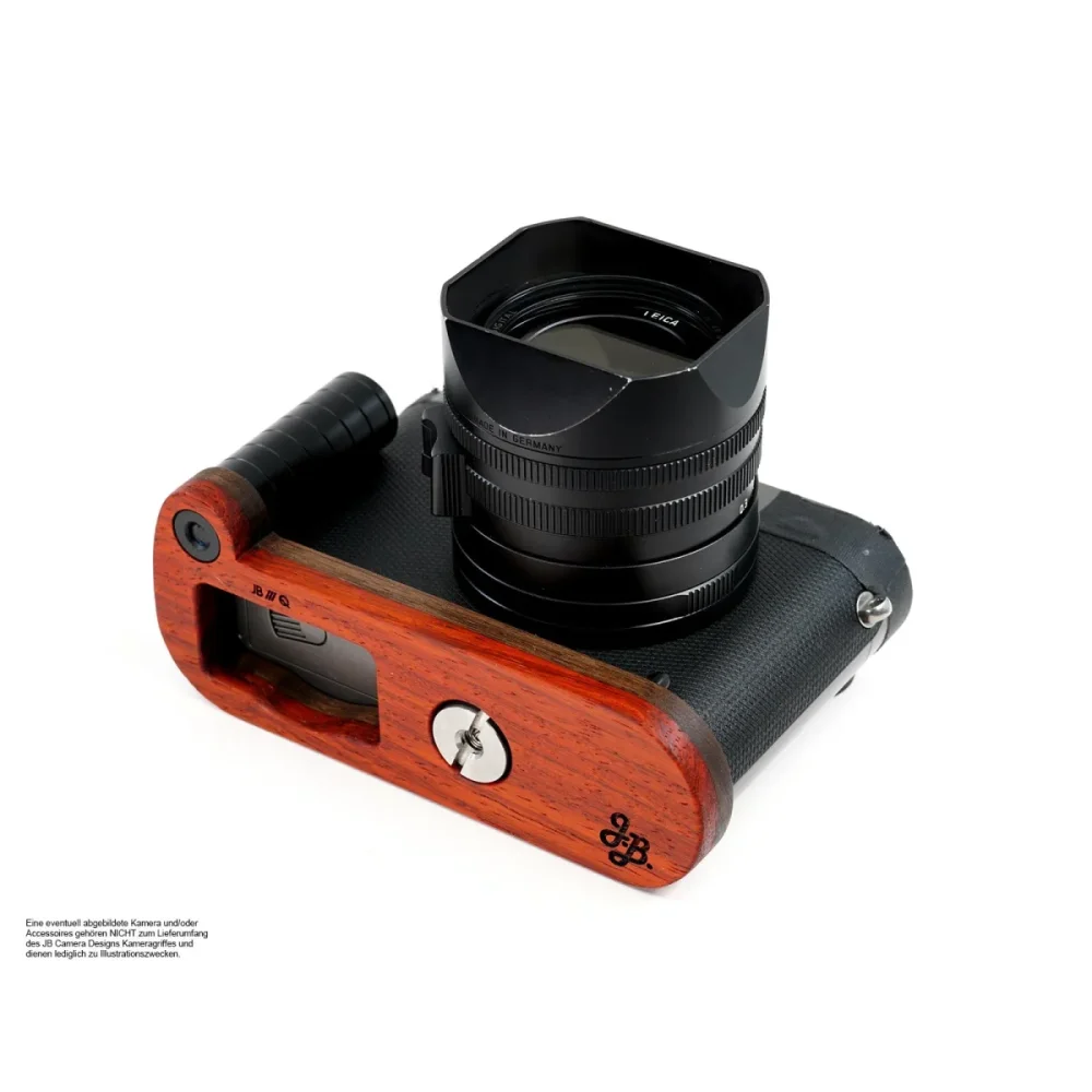 Kameragriffe | Rot-braun | J.b. Camera Designs Usa | Kamera Handgriff Für Leica q Typ 116 | Holz In Orange Rot Von Jb Camera Designs