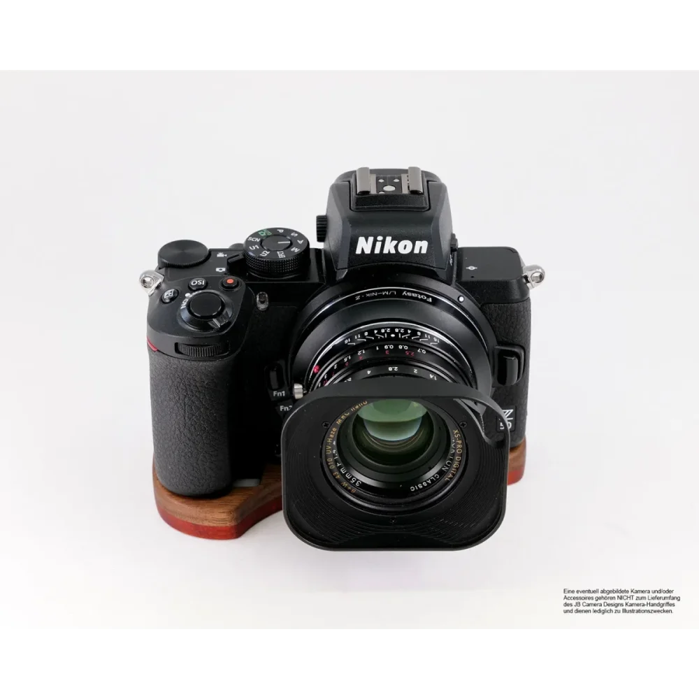 Kameragriffe | Nikon, Padouk, Rot-braun | J.b. Camera Designs Usa | Kamera Handgriff Für Nikon Z50 Aus Padouk Holz | Rot Braun | Jb Camera