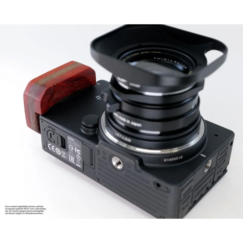Kameragriffe | Rot-braun | J.b. Camera Designs Usa | Kamera Handgriff Für Sigma Fp Aus Padouk Holz | Jb Camera Designs | Made In Usa