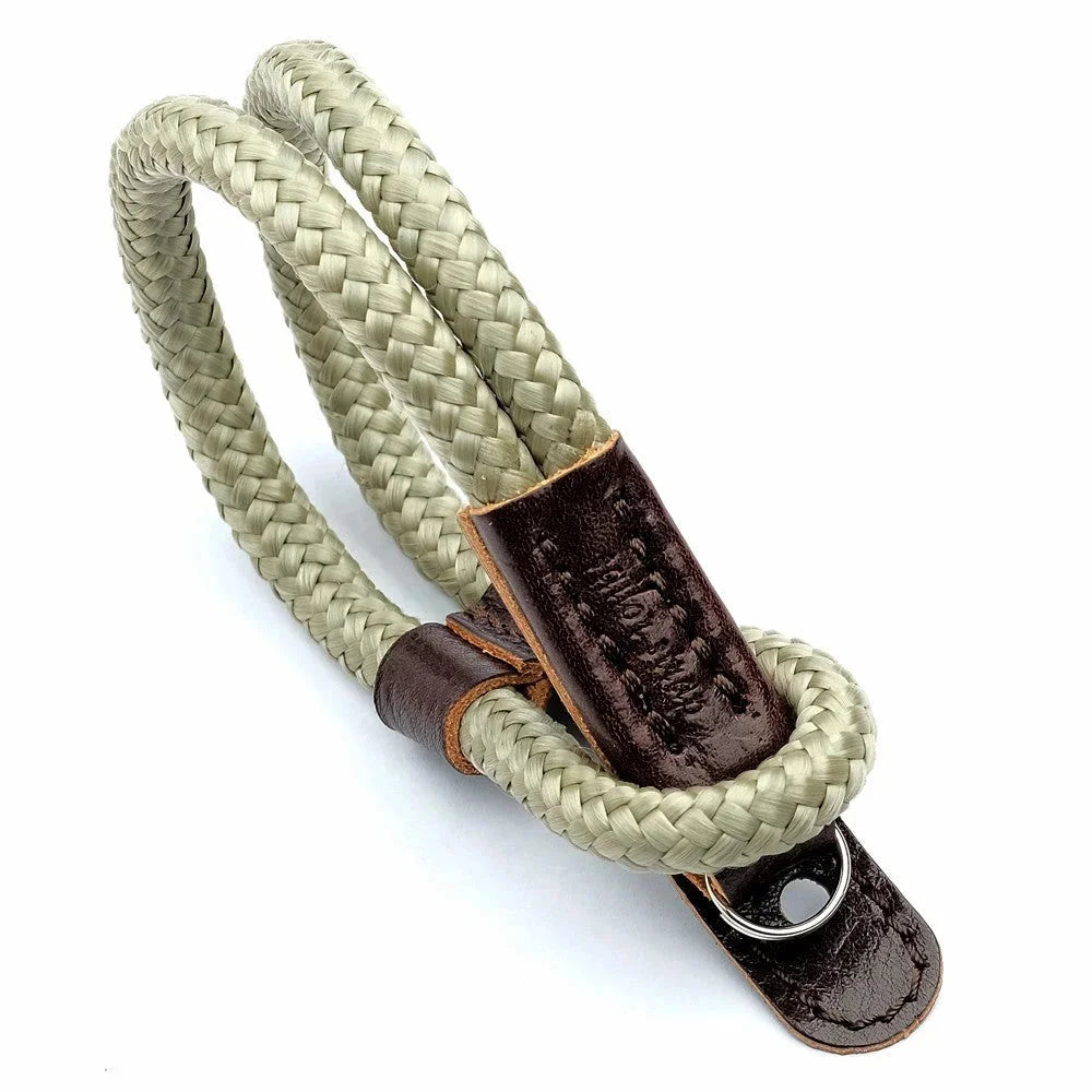 Handschlaufe | Khaki / Grün, Leder, Seil | Sailor Strap | Kamera Handschlaufe Aus Leder Und Seil | Olive Grün | Handmade By Sailor Strap