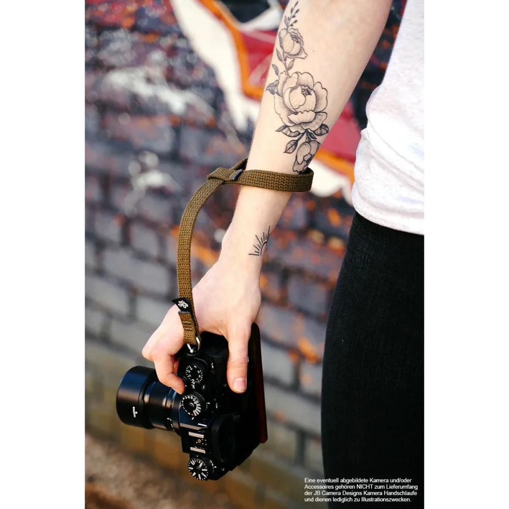Handschlaufe | Canvas / Baumwolle, Khaki / Grün | J.b. Camera Designs Usa | Kamera Handschlaufe In Khaki Grün Von Jb Camera Designs |