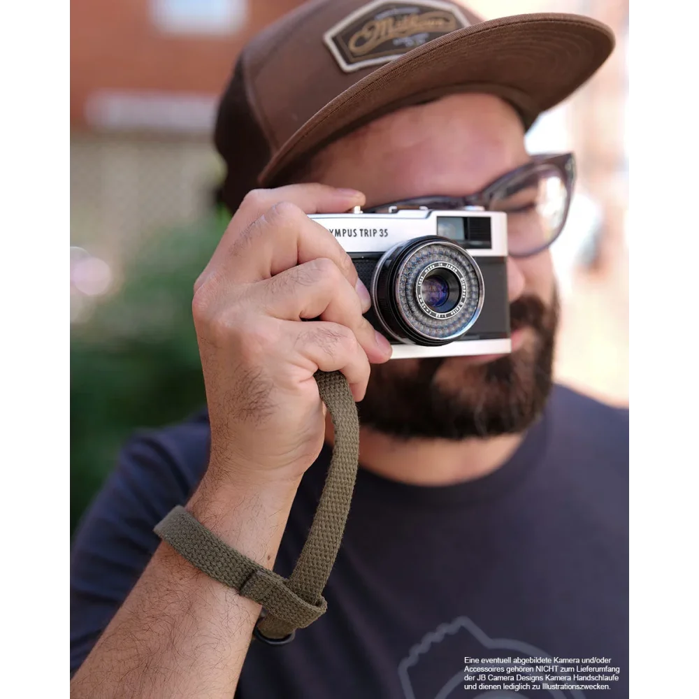 Handschlaufe | Canvas / Baumwolle, Khaki / Grün | J.b. Camera Designs Usa | Kamera Handschlaufe In Khaki Grün Von Jb Camera Designs |