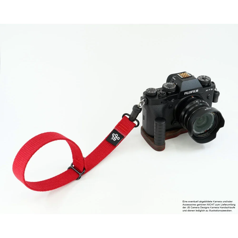 Handschlaufe | Canvas / Baumwolle, Rot | J.b. Camera Designs Usa | Kamera Handschlaufe Mit Quick Release | Rot | Jb Camera Designs | Made In
