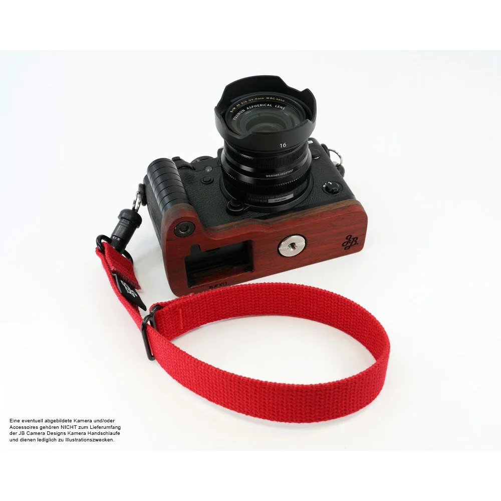 Handschlaufe | Canvas / Baumwolle, Rot | J.b. Camera Designs Usa | Kamera Handschlaufe Mit Quick Release | Rot | Jb Camera Designs | Made In