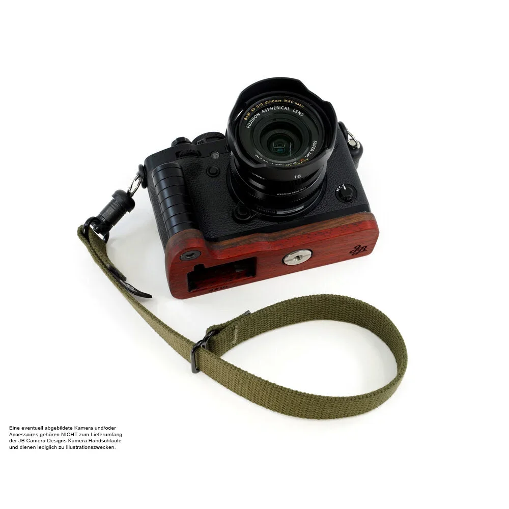 Handschlaufe | Canvas / Baumwolle, Khaki / Grün | J.b. Camera Designs Usa | Kamera Handschlaufe Mit Schnellverschluss In Khaki Grün Von Jb