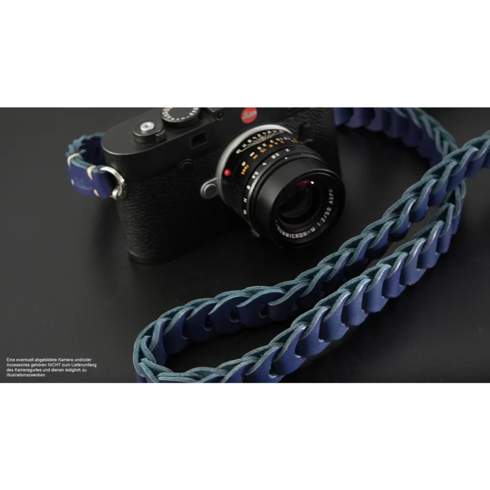 Kameragurte | Blau, Leder | Rock n Roll Camera Straps And Bags | Kamera Schultergurt Aus Leder | Navy Blau Bzw. Königsblau | Handgefertigt |