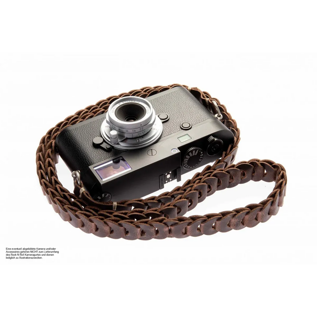 Kameragurte | Dunkelbraun, Leder | Rock n Roll Camera Straps And Bags | Kamera Schultergurt Aus Leder | Rock n Roll Straps | Slim Version |