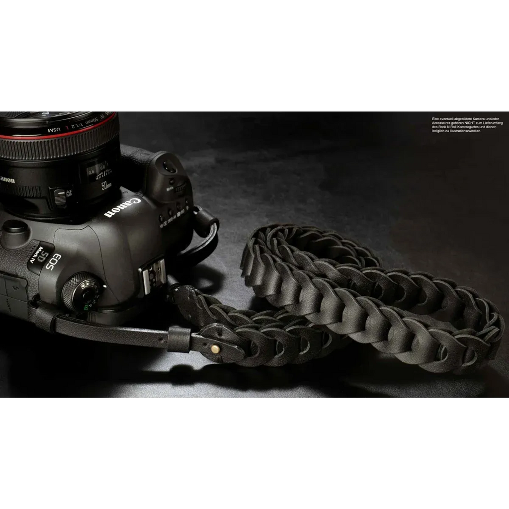 Kameragurte | Leder, Schwarz | Rock n Roll Camera Straps And Bags | Kamera Schultergurt Für Dslr | Leder Schwarz | Rock n Roll Camera Straps
