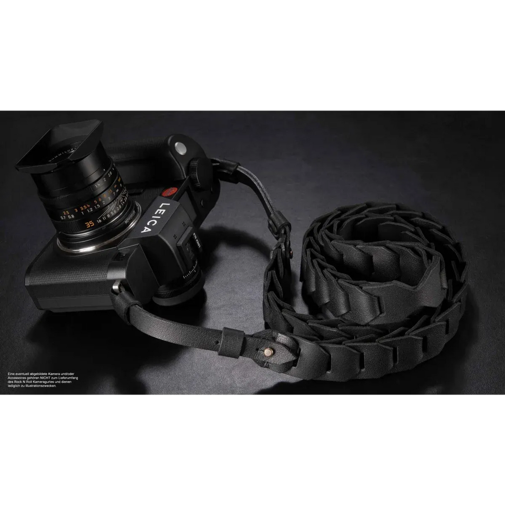 Kameragurte | Leder, Schwarz | Rock n Roll Camera Straps And Bags | Kamera Schultergurt Für Leica Sl Sl2 s | Schwarz | Rock n Roll Camera