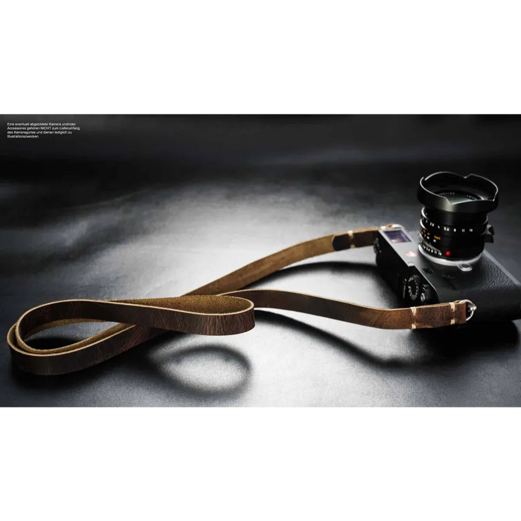 Kameragurte | Dunkelbraun, Leder | Rock n Roll Camera Straps And Bags | Kamera Schultergurt Im Retro Design | Leder | Vintage Braun | Rock n