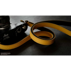 Kameragurte | Gelb / Gold, Leder | Rock n Roll Camera Straps And Bags | Kamera Schultergurt Im Vintage Design | Gelb Schwarz | Rock n Roll