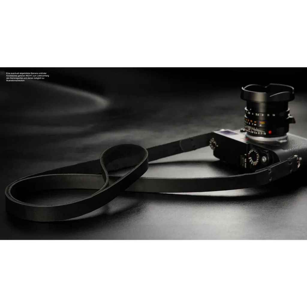 Kameragurte | Leder, Schwarz | Rock n Roll Camera Straps And Bags | Kamera Schultergurt In Schwarz Aus Leder Im Vintage Design | Rock n Roll