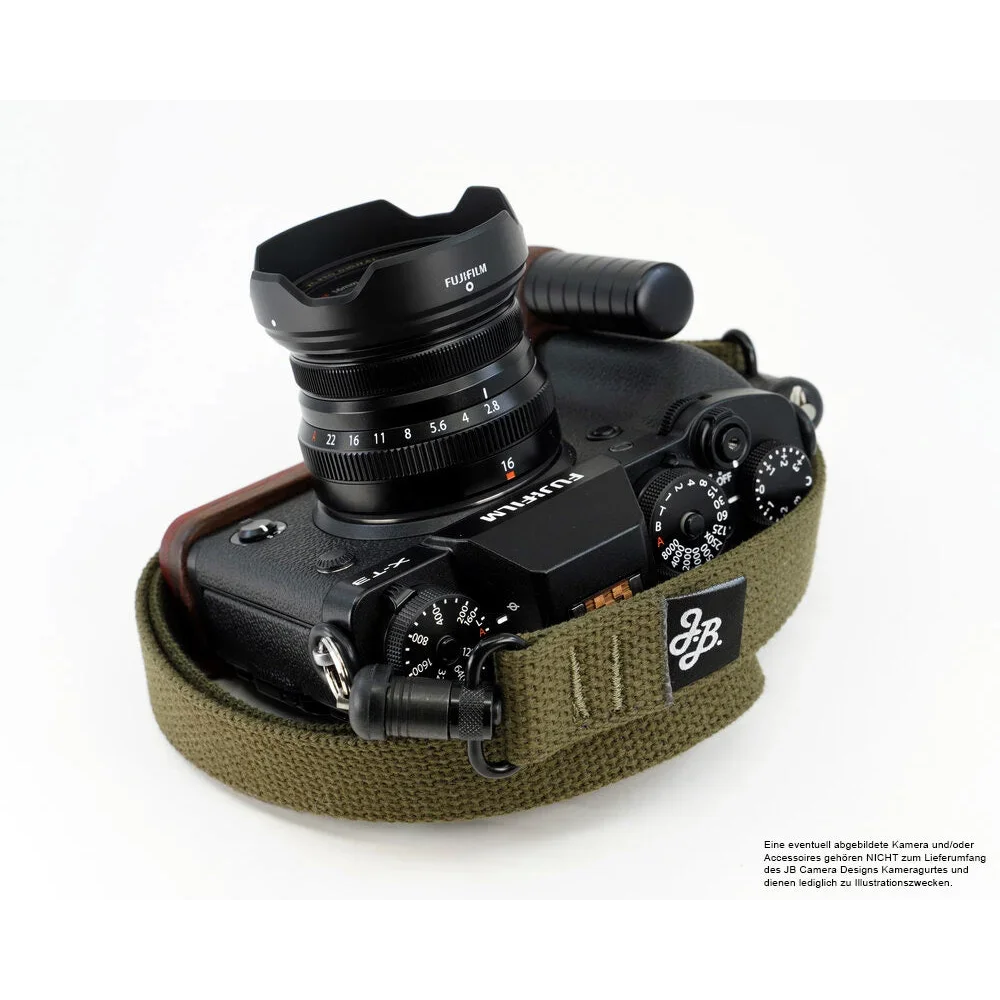 Kameragurte | Canvas / Baumwolle, Khaki / Grün | J.b. Camera Designs Usa | Kamera Schultergurt Mit Schnellverschluss | Khaki Grün | Jb