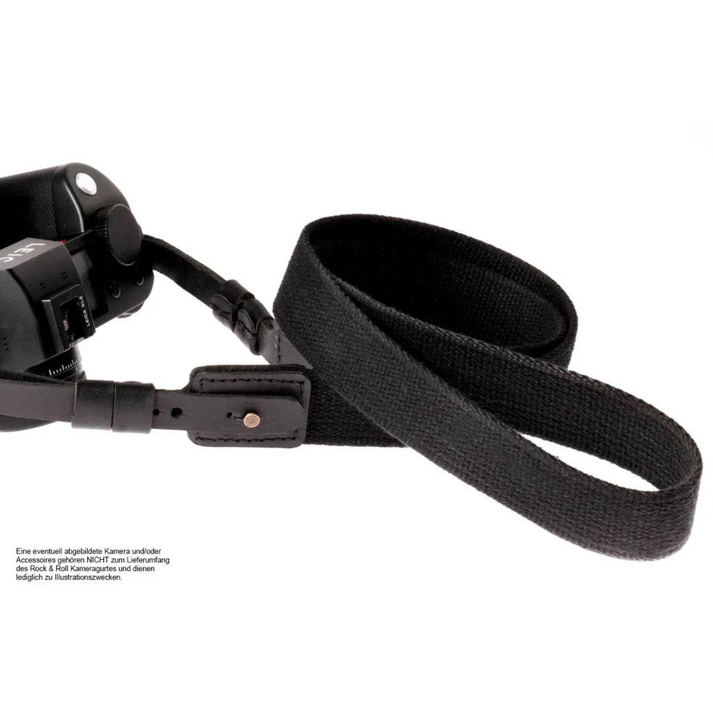 Kameragurte | Baumwolle, Leder, Schwarz | Rock n Roll Camera Straps And Bags | Kamera Tragegurt Für Leica Sl Sl2 Und s | Baumwolle | Schwarz
