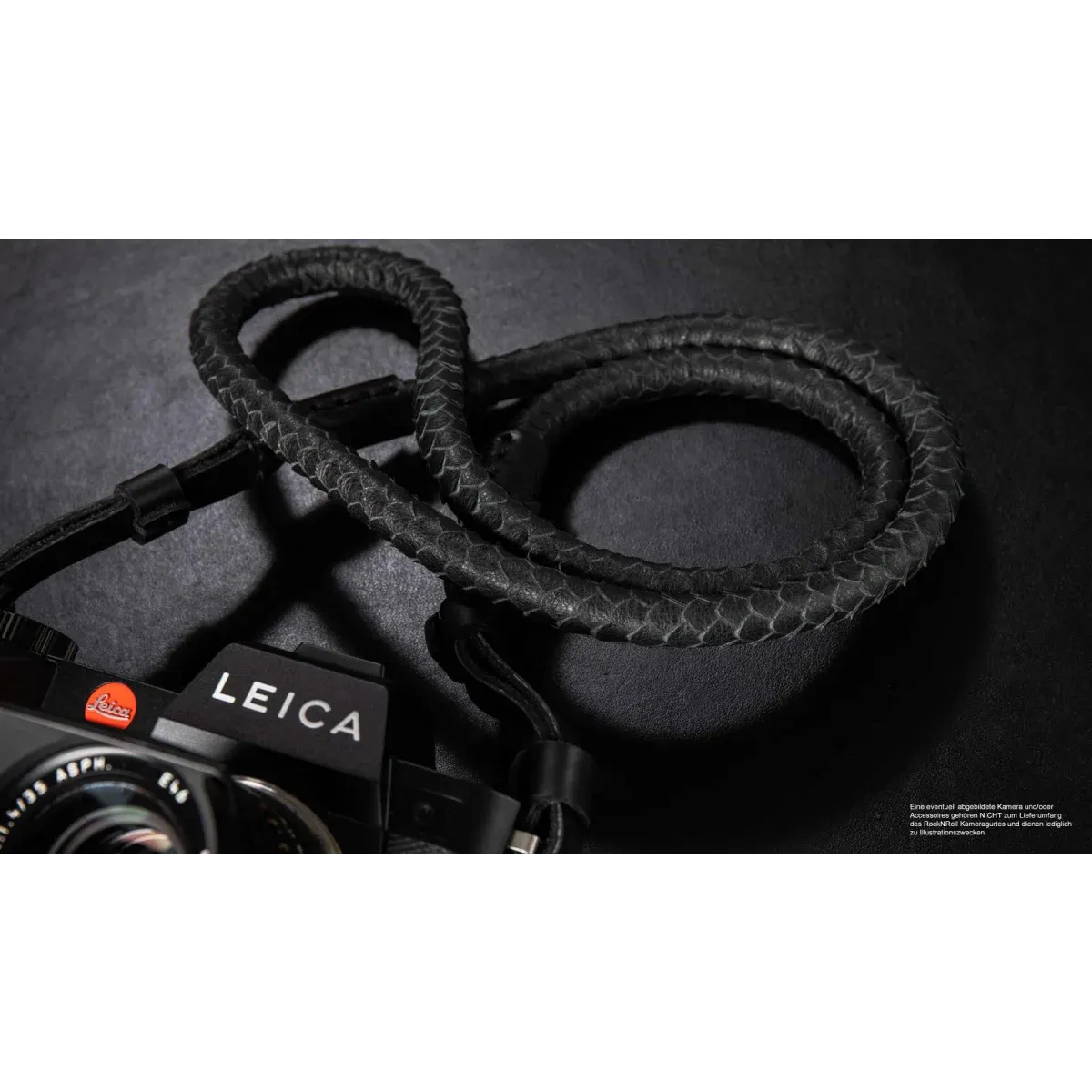 Schwarzer Leder Kamera Gurt Für DSLR & SLR – Weicher Tragegurt Mit Verstellbarer Länge Für Canon, Nikon & Mehr