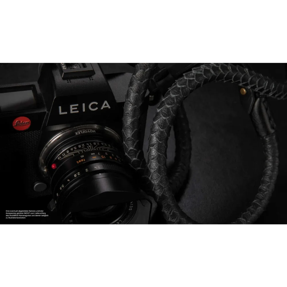 Kameragurte | Leder, Schwarz | Rock n Roll Camera Straps And Bags | Kamera Tragegurt Für Leica Sl2 Sl s | Nappaleder In Schwarz | Rock n