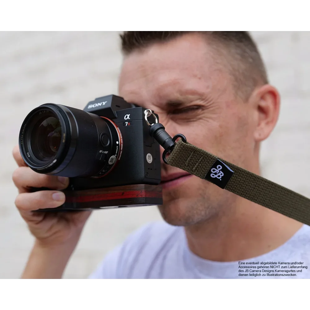Kameragurte | Canvas / Baumwolle, Khaki / Grün | J.b. Camera Designs Usa | Kamera Tragegurt Mit Jb Quick Release In Khaki Grün | Jb Camera