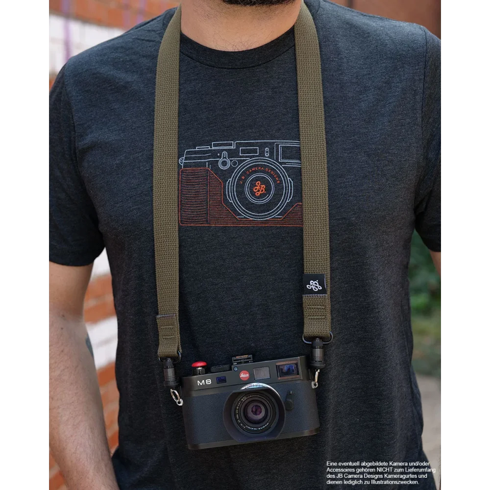 Kameragurte | Canvas / Baumwolle, Khaki / Grün | J.b. Camera Designs Usa | Kamera Tragegurt Mit Jb Quick Release In Khaki Grün | Jb Camera