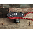 Kameragurte | Leder, Rot | Barton 1972 | Kamera Tragegurt Von Barton 1972 Aus Leder In Rot | Geflochten | 125cm Länge