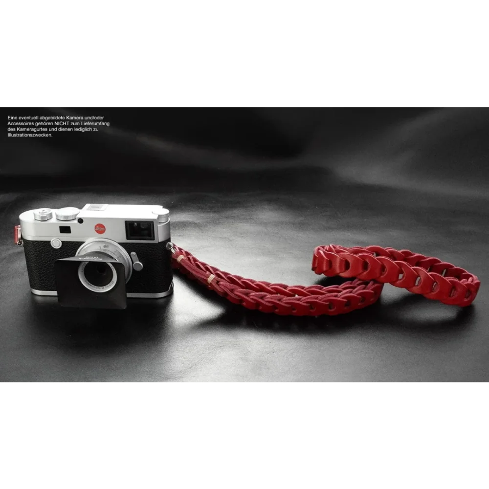 Kameragurte | Leder, Rot | Rock n Roll Camera Straps And Bags | Kamera Trageriemen Aus Leder | Rot | Rock n Roll Camera Straps And Bags
