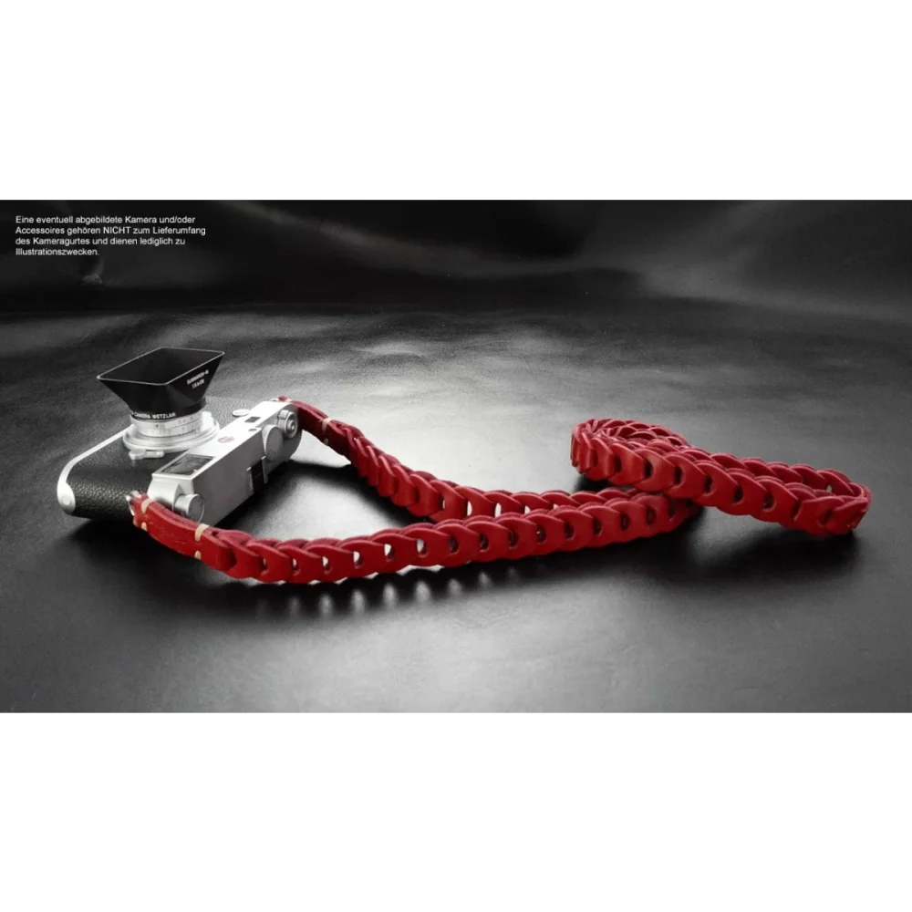 Kameragurte | Leder, Rot | Rock n Roll Camera Straps And Bags | Kamera Trageriemen Aus Leder | Rot | Rock n Roll Camera Straps And Bags
