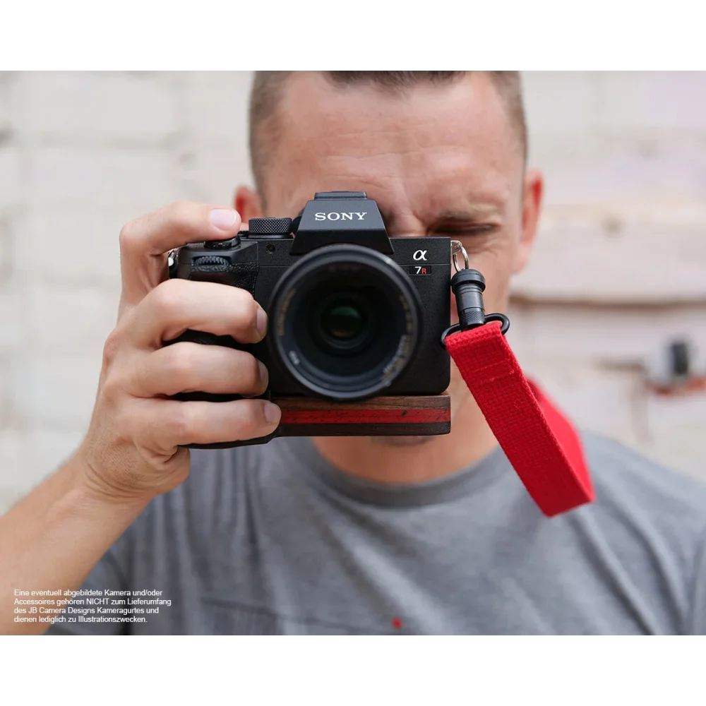 Kameragurte | Canvas / Baumwolle, Rot | J.b. Camera Designs Usa | Kamera Trageriemen Mit Schnellverschluss In Rot | Jb Camera Designs Usa |