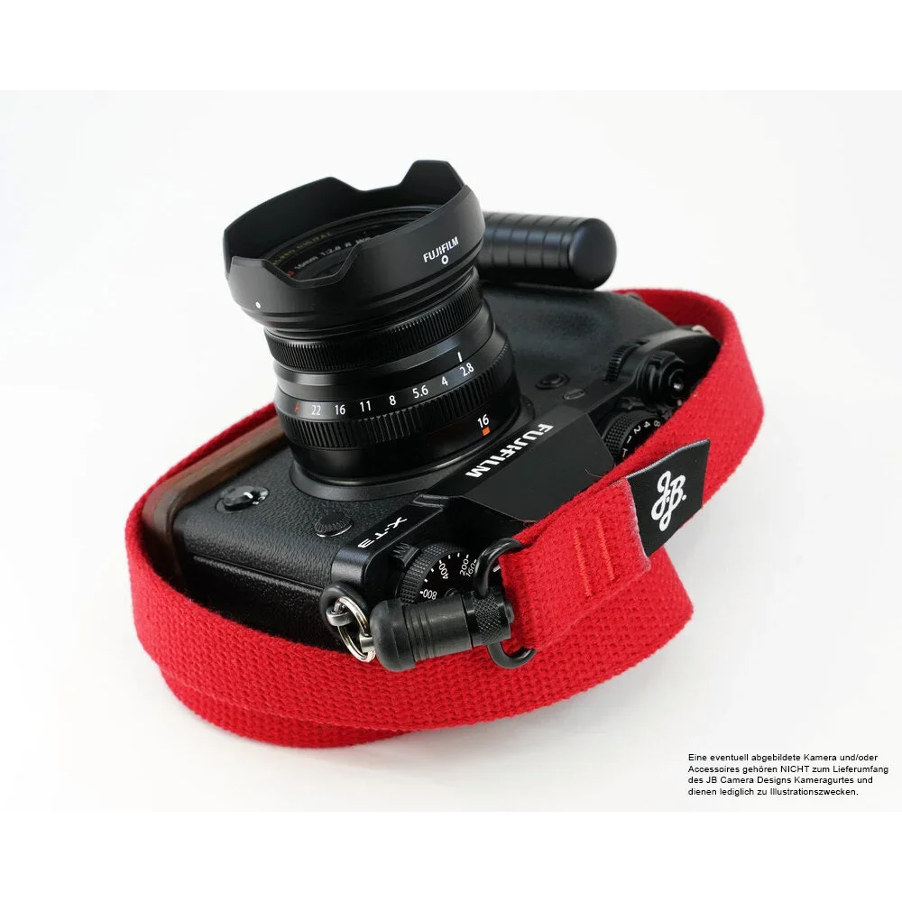 Kameragurte | Canvas / Baumwolle, Rot | J.b. Camera Designs Usa | Kamera Trageriemen Mit Schnellverschluss In Rot | Jb Camera Designs Usa |