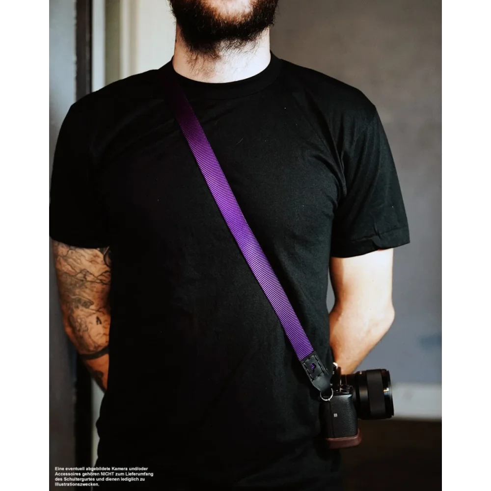 Kameragurte | J.b. Camera Designs Usa | Kameraband Von Jb Camera Designs Aus Nylon Und Leder | Lila Braun | Usa Handmade