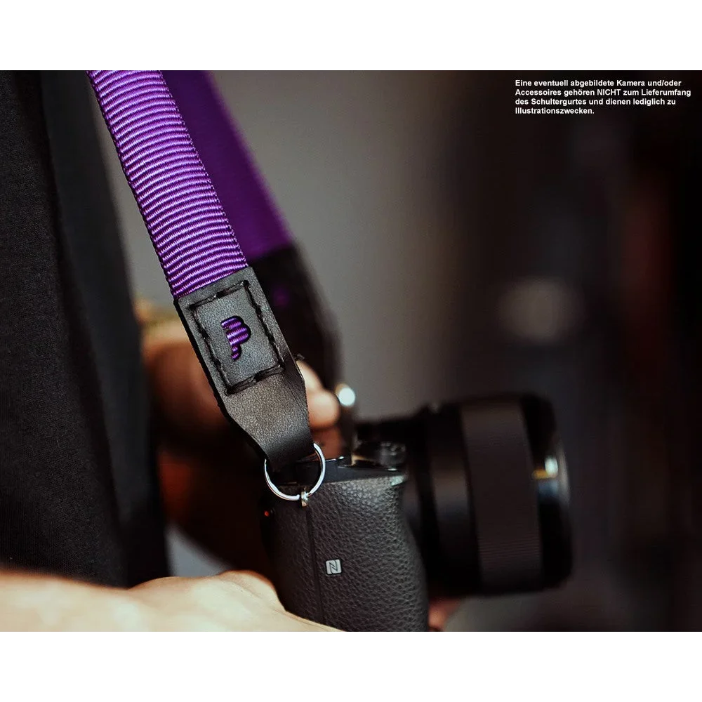 Kameragurte | J.b. Camera Designs Usa | Kameraband Von Jb Camera Designs Aus Nylon Und Leder | Lila Braun | Usa Handmade