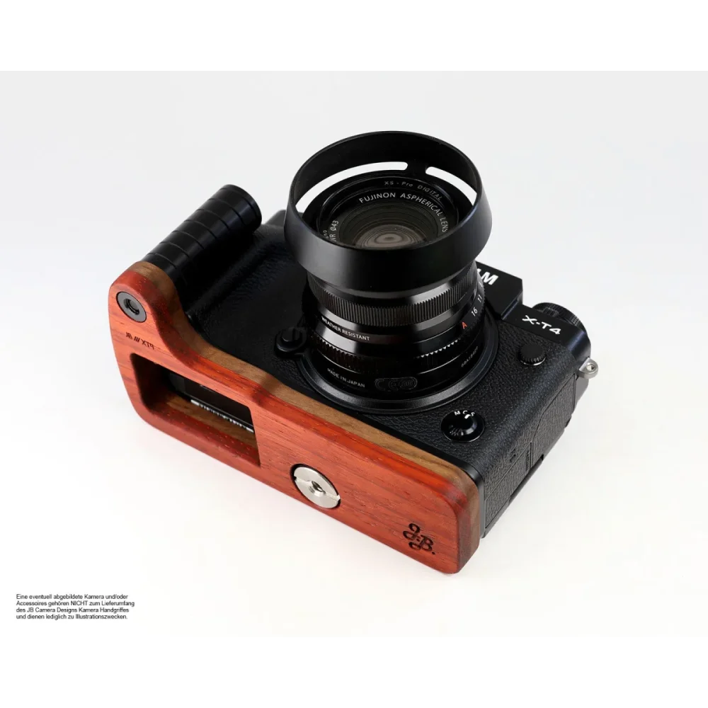 Kameragriffe | Rot-braun | J.b. Camera Designs Usa | Kameragriff Für Fuji X-t4 | Jb Camera Designs Usa | Padouk Edel Holz | Rot Braun
