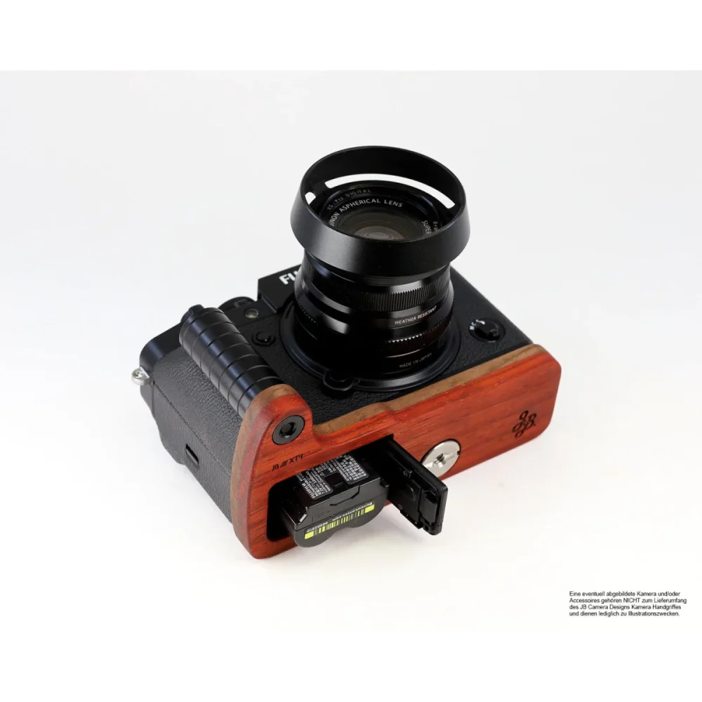 Kameragriffe | Rot-braun | J.b. Camera Designs Usa | Kameragriff Für Fuji X-t4 | Jb Camera Designs Usa | Padouk Edel Holz | Rot Braun