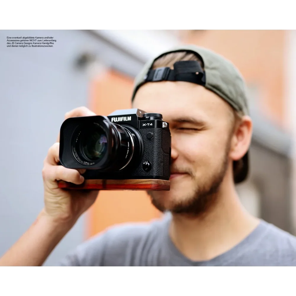 Kameragriffe | Rot-braun | J.b. Camera Designs Usa | Kameragriff Für Fuji X-t4 | Jb Camera Designs Usa | Padouk Edel Holz | Rot Braun