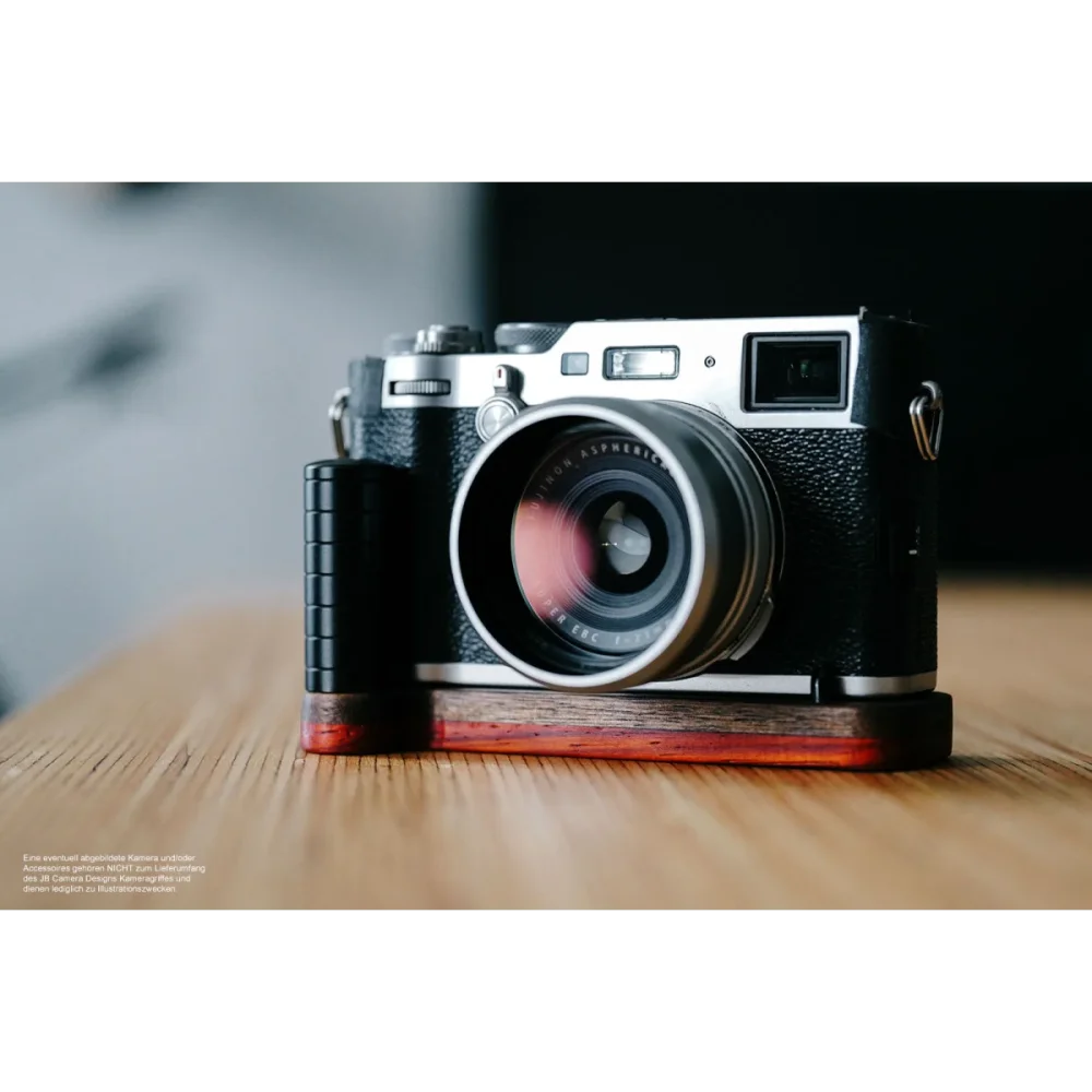 Kameragriffe | Rot-braun | J.b. Camera Designs Usa | Kameragriff Für Fujifilm X100f Von J.b. Camera Designs Aus Holz | Rot Orange