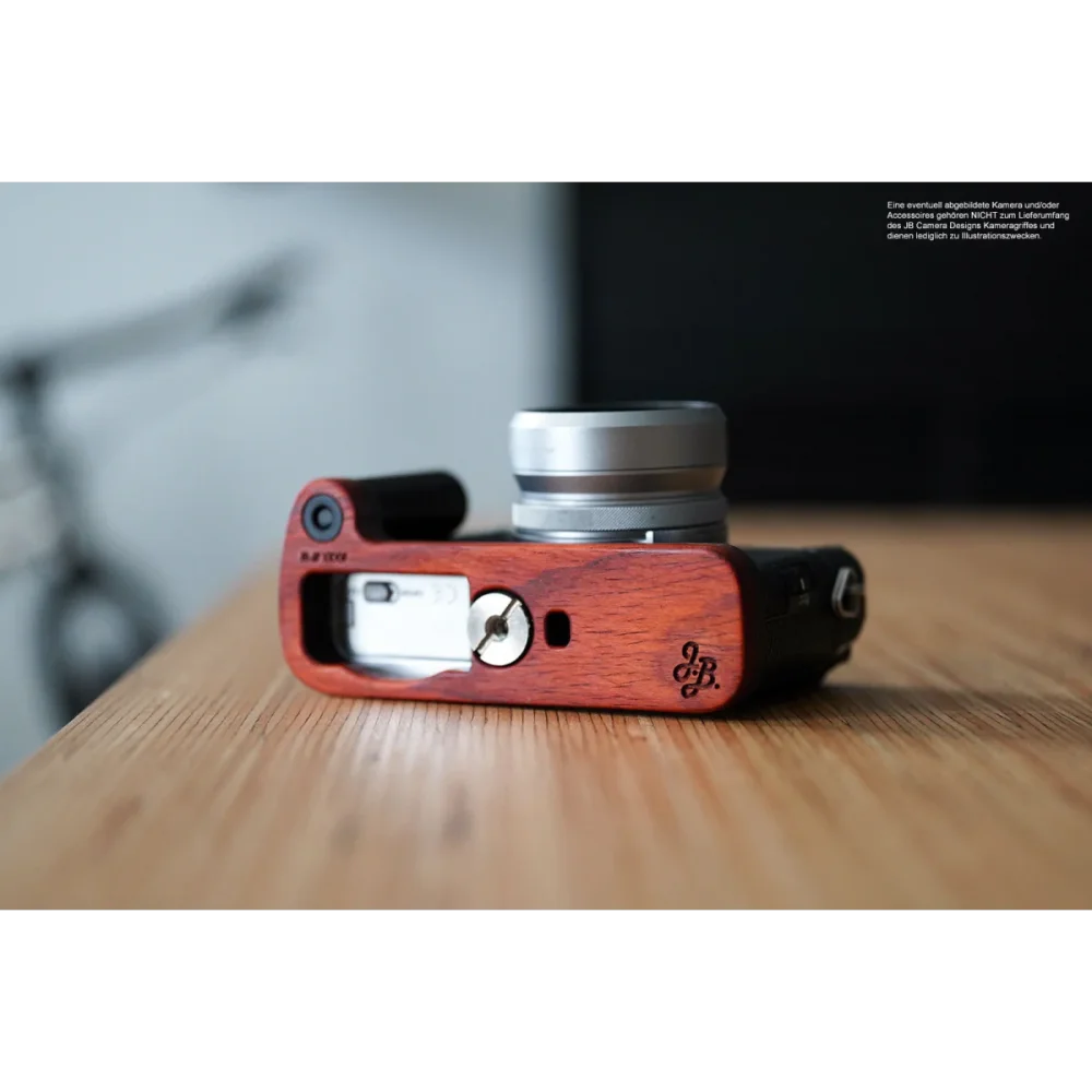 Kameragriffe | Rot-braun | J.b. Camera Designs Usa | Kameragriff Für Fujifilm X100f Von J.b. Camera Designs Aus Holz | Rot Orange