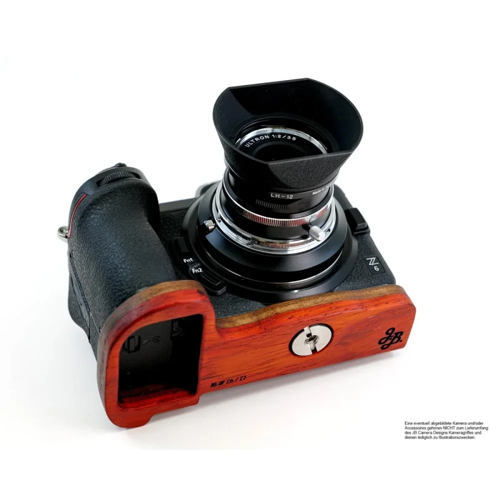 Kameragriffe | Nikon, Padouk, Rot-braun | J.b. Camera Designs Usa | Kameragriff Für Nikon Z6 Und Z7 | Jb Camera Designs Aus Holz In Orange