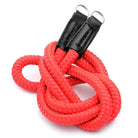 Kameragurte | Leder, Schwarz Und Rot, Seil | Sailor Strap | Kameragurt Aus Kordel Geflochten In Rot | Sailor Strap | Handgefertigt |gr.l