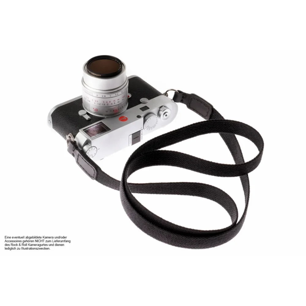 Kameragurte | Baumwolle, Leder, Schwarz | Rock n Roll Camera Straps And Bags | Kameragurt Aus Leder Und Baumwolle In Schwarz Von Rock n Roll