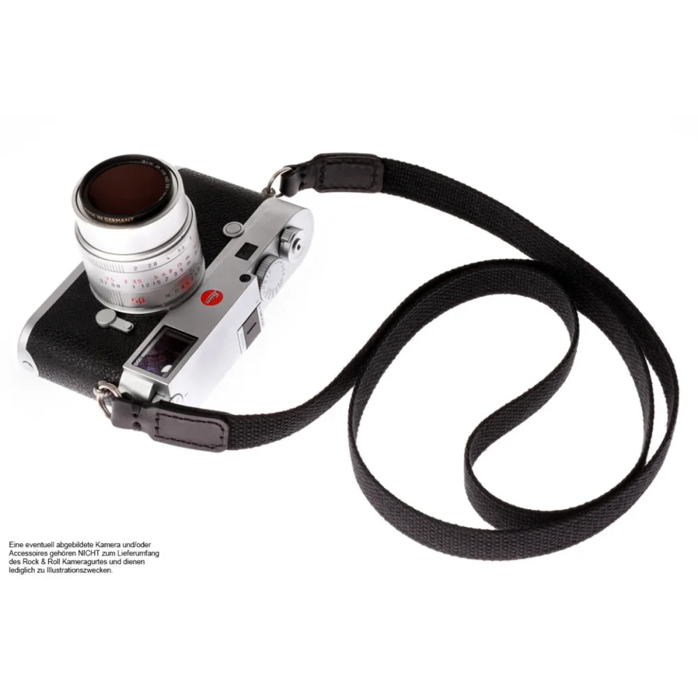 Kameragurte | Baumwolle, Leder, Schwarz | Rock n Roll Camera Straps And Bags | Kameragurt Aus Leder Und Baumwolle In Schwarz Von Rock n Roll